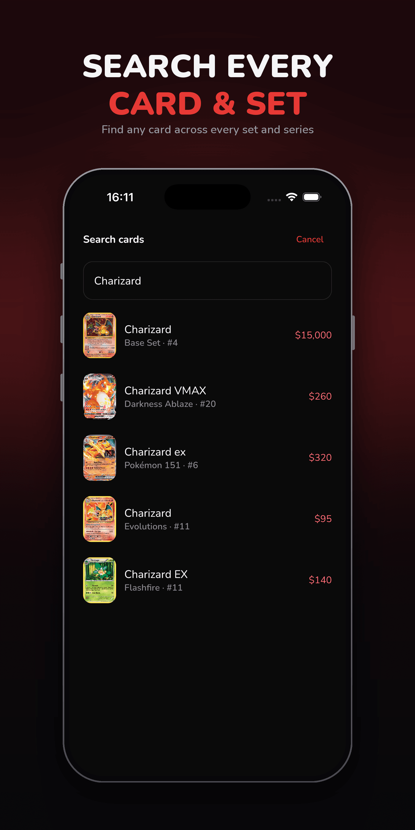 Searching every Pokémon card and set in WildPull